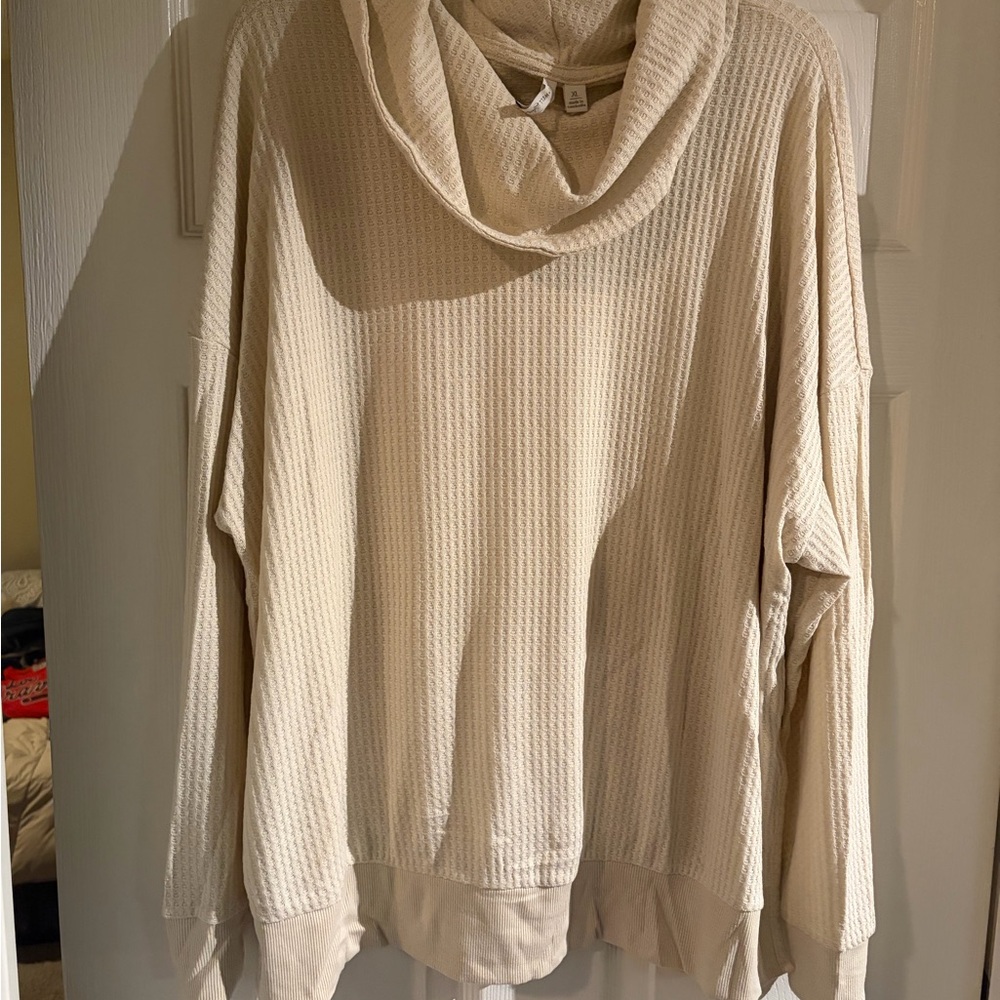 Cato Cream Cowl Neck Sweater